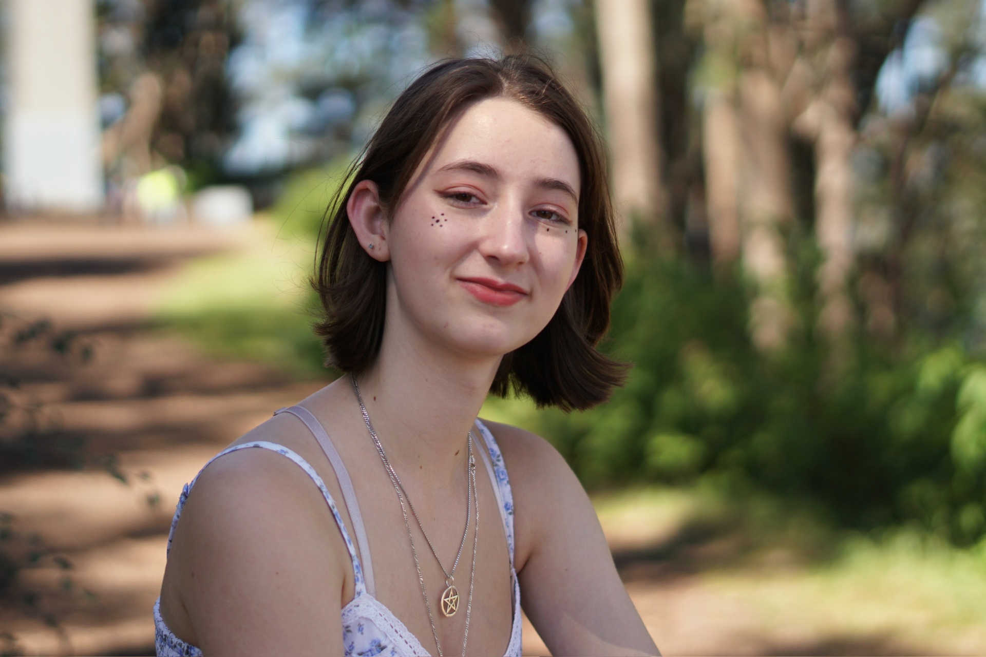 A vibrant senior portrait from The Trimble family photoshoot in San Francisco